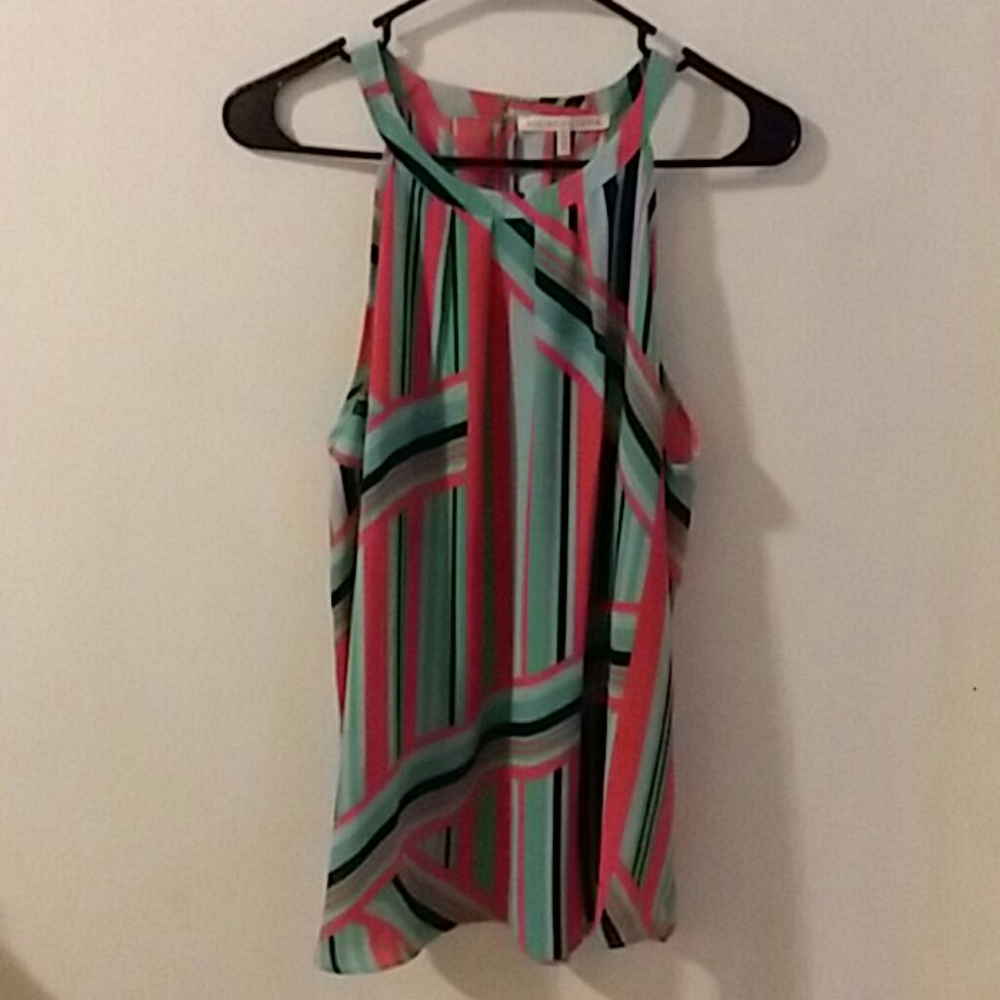 High neck strapless tank